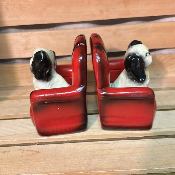 Antique Chalkware Bookends